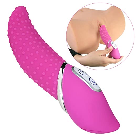 Textured Tongue Vibrator with 7 Powerful Vibrating Functions for G-Spot and Clitoral Stimulation