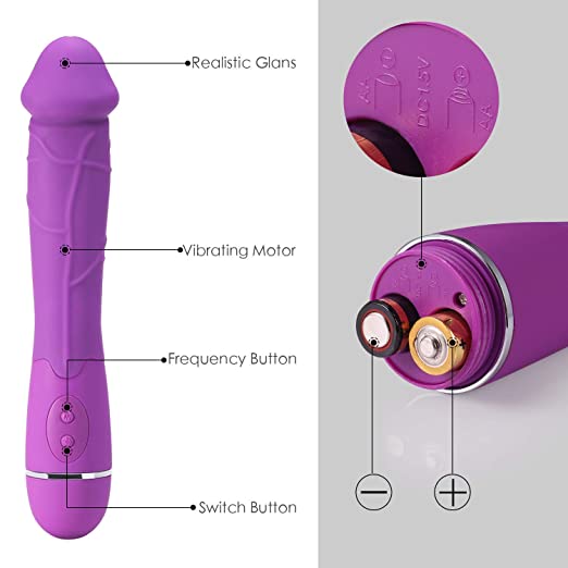 Dildo Vibrator G Spot Clit Vibrator Stimulator Sex Anal Play Massager