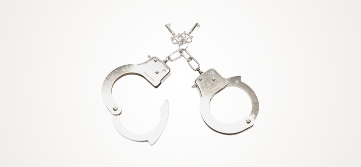Bondage Boutique Silver Handcuffs