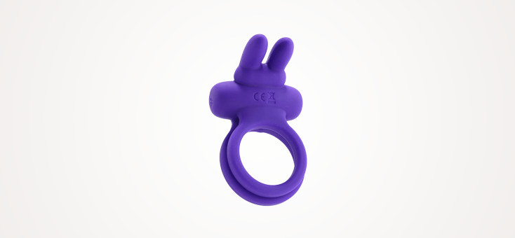 CalExotics Silicone Rechargeable Dual Rockin Rabbit Cockring