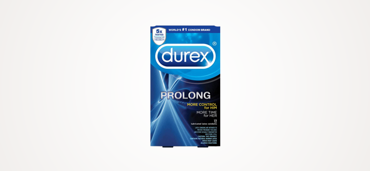 Durex Prolong Climax Control Latex Condoms
