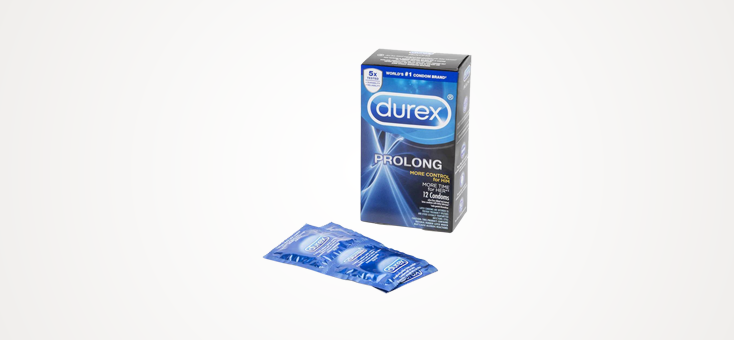 Durex Prolong Delay Textured Condoms (12 Count)
