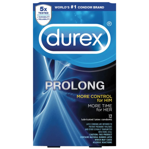 Durex prolong Delay texture condoms