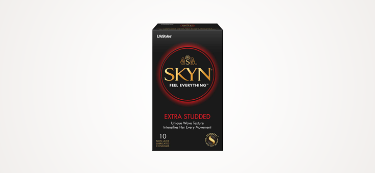 LifeStyles SKYN Extra Studded Non-Latex Condoms 