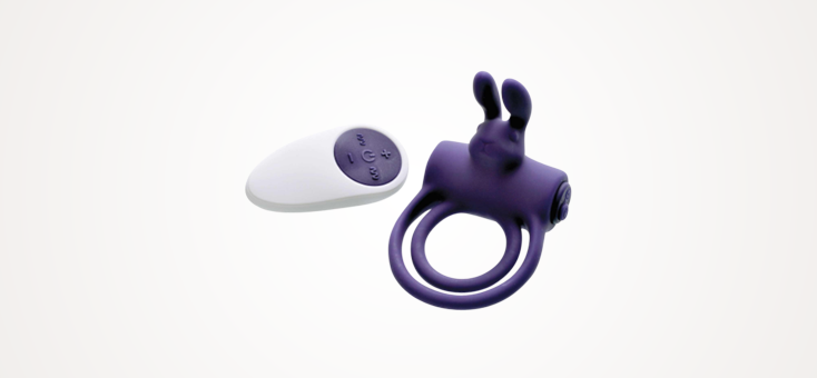 Adam & Eve Silicone Remote Control Rabbit Ring
