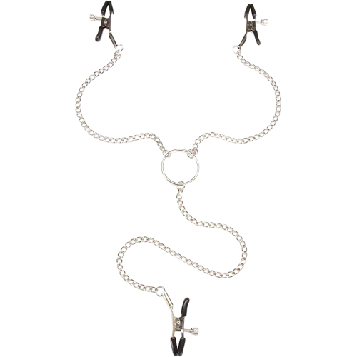 Bondage Boutique Adjustable Nipple Clamps and Clit Clamp