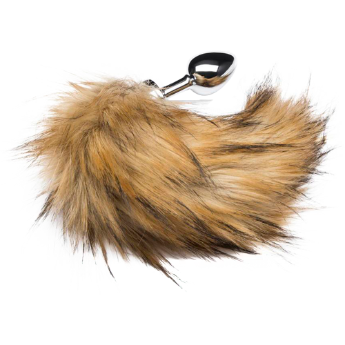 DOMINIX Deluxe Stainless Steel Medium Faux Fox Tail Butt Plug