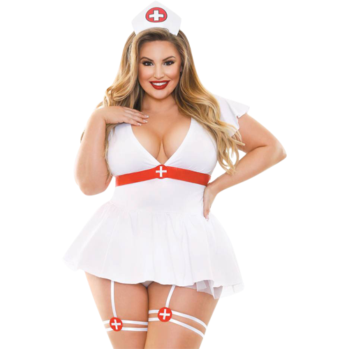 Fantasy Curve Plus Size Sexy Bedside Nurse Costume