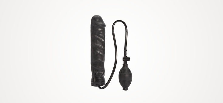 Inflatable Stud Dildo 9.5 Inch
