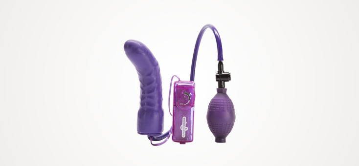 Inflatable Vibrating G-Spot Pleaser 6 Inch