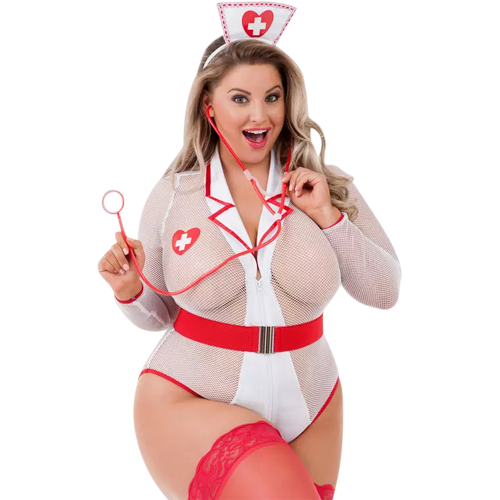 Lovehoney Fantasy Plus Size Nightshift Nurse Costume