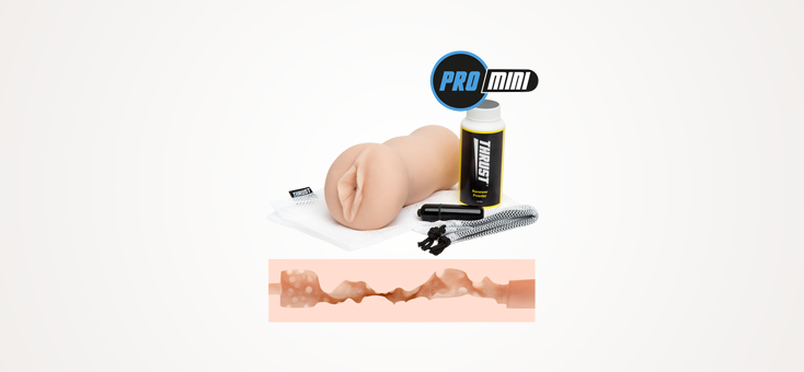 THRUST Pro Mini Real Deal Self-Lubricating Male Masturbator Kit 9.7oz