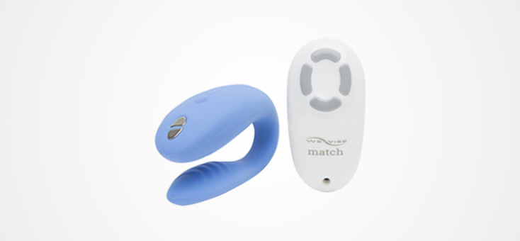 We-Vibe Match Remote Control Rechargeable Clitoral and G-Spot Vibrator