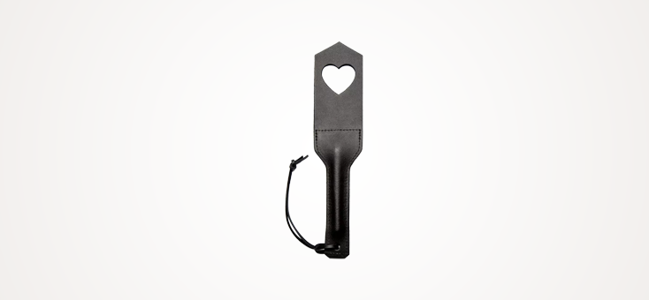 DOMINIX Deluxe Leather Heart Spanking Paddle