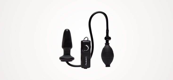 Deluxe Wonder Inflatable Butt Plug In Black 