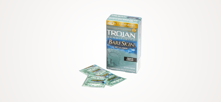 Trojan Sensitivity Bare skin Thin Condoms