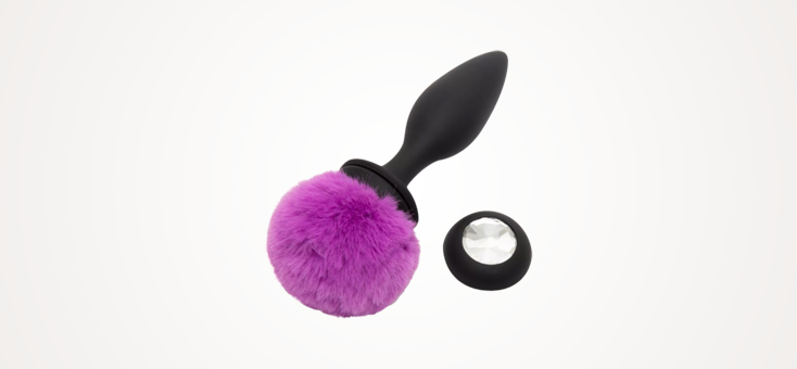 Sportsheets Bunny Tail Silicone Butt Plug