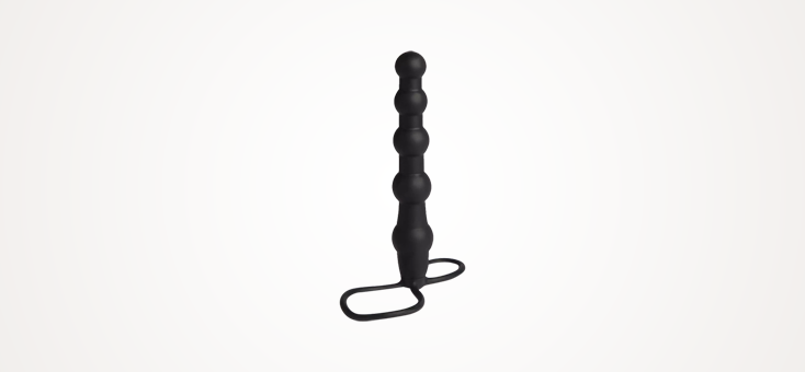 Love Rider Silicone Beaded Dual Penetrator Strap-On
