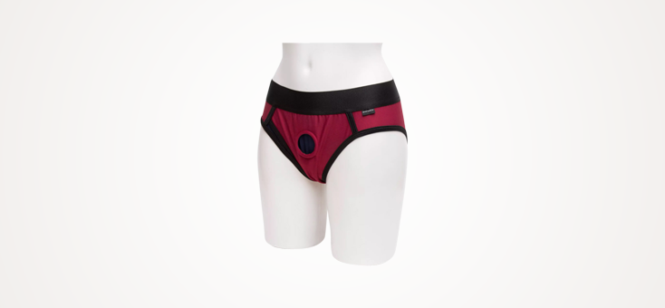 Sportsheets Contour Red Strap-On Harness Briefs