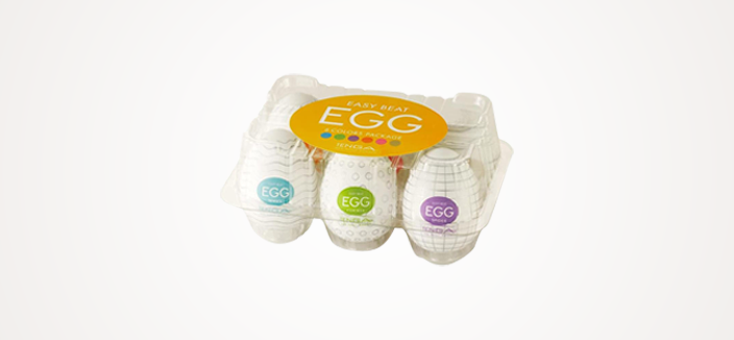 Tenga Easy Beat Egg Male Masturbator Standard Color Variety Pack for Men