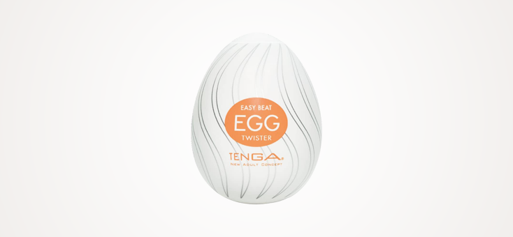 Tenga Egg, Twister Male Masturbator - White