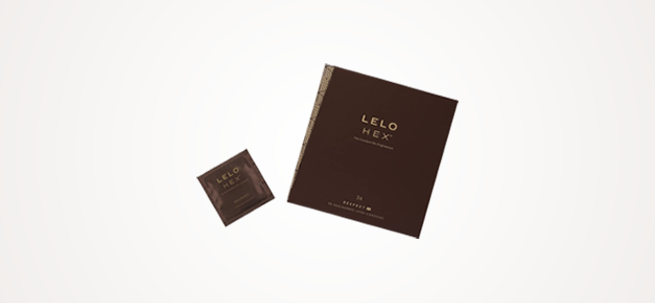 LELO HEX Respect, XL Size, Luxury Condoms with Unique Hexagonal Structure
