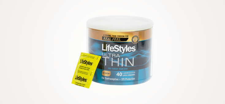 LifeStyles Ultra-Thin Lubricated Condoms ( 40 count)